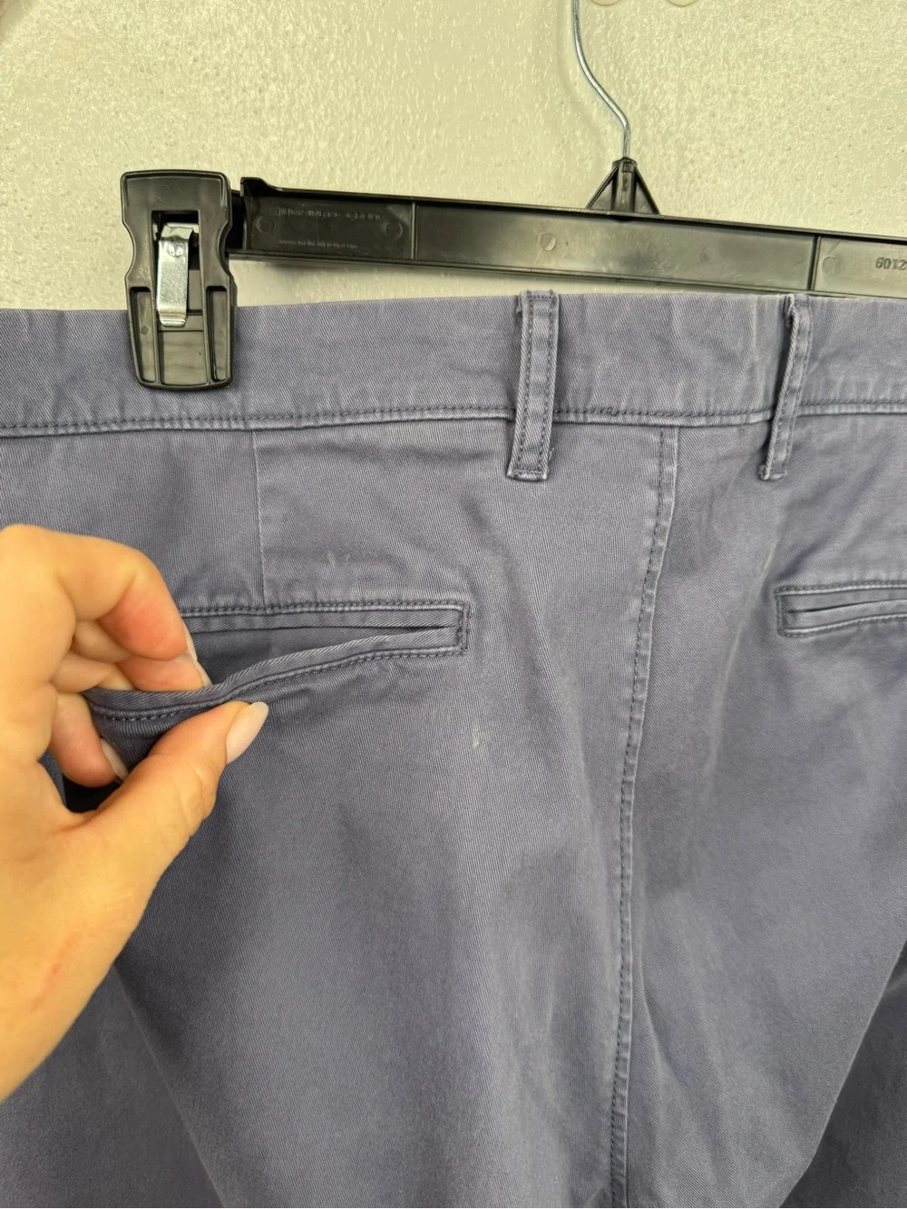 J.Crew Chino Pants Mens 34x32 Blue 484 Slim Tapered Flat Front Stretch